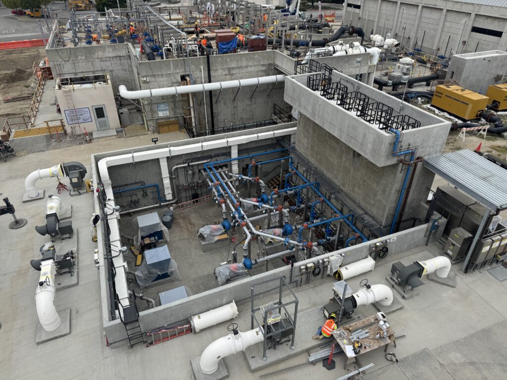 new grit pump station