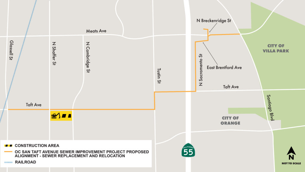 Taft Construction Map for Shaffer to Cambridge
