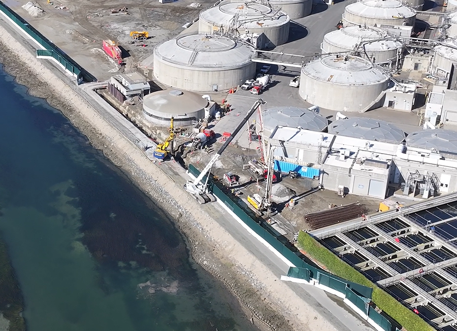 Wall Project Equipment near Bike Path