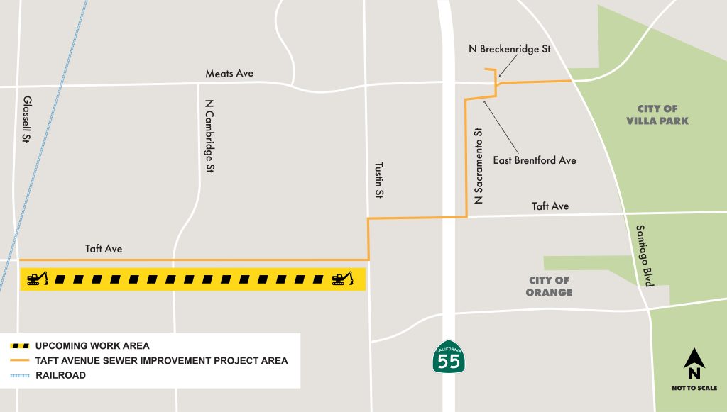 Taft Ave Construction from Glassell to Tustin St. in Orange.